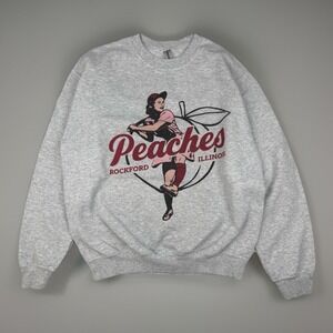 Rockford Peaches Sweatshirt A League Of Their Own Baseball Retro